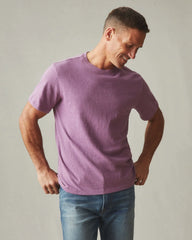 Men's Premium Slub Crew Tee - Plum Berry