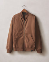 Men's Fleece Bomber Jacket - Cocoa