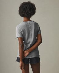 Women's Premium Slub Crew Tee - Cement
