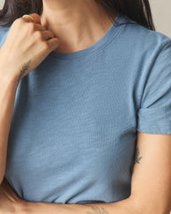 Women's Premium Slub Crew Tee - Mountain Spring