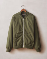 Men's Fleece Bomber Jacket - Deep Olive