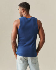 Men's Rib Tank - Estate Blue