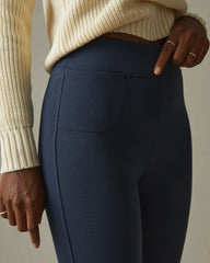 Ponte Slim Pant High Rise - Heritage Navy