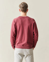 Men's Relaxed French Terry Crew - Syrah