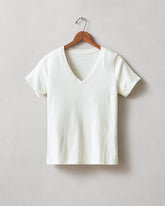 Women's Classic Cotton V-Neck Tee - Turtledove