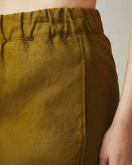 Women's Linen Short - Fir Green