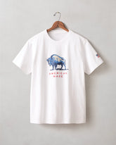 Unisex Bison Tee - White
