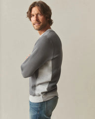 Men's Colorblock Summit Waffle Long Sleeve Crew - Lava Smoke Heather Grey