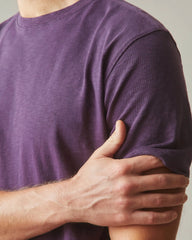 Men's Premium Slub Crew Tee - Hortensia