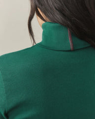 Women's Luxe Rib Turtleneck - Botanical Garden