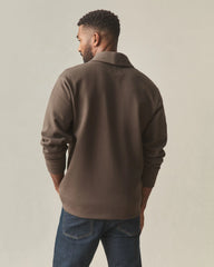 Men's Shawl Collar Cardigan - Turkish Coffee