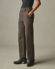 Women's Wide Leg Pant - Dark Coffee
