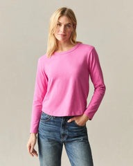 Women's Premium Slub Curved Hem Long Sleeve - Gin Fizz