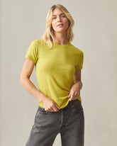 Women's Premium Slub Crew Tee - Citronelle