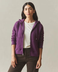 Women's Relaxed Classic Full Zip - Italian Plum