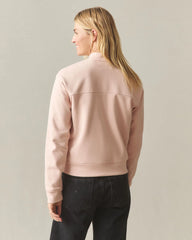 Women's Fleece Bomber Jacket - Cameo Rose