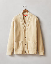 Men's French Terry Twill Cardigan - Safari
