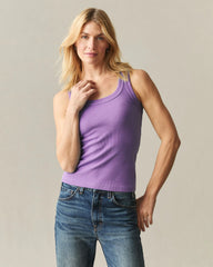 Women's Rib Tank - English Lavender