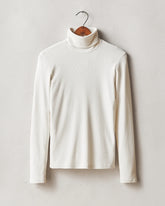 Women's Rib Turtleneck - Egret