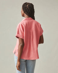 Women's Linen Shirt - Pink Mauve