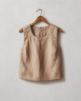 Women's Linen Tank - Pine Bark