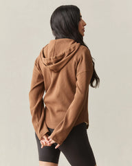 Women's Thermal Hoodie - Toffee