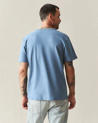 Men's Brushed Henley - Moonlight Blue Heather