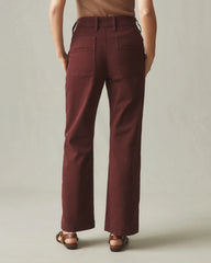 Women's Wide Leg Pant - Rum Raisin