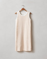 Women's Muscle Tee Dress - Cork Stripe