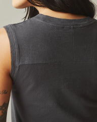 Women's Premium Slub Tank Dress - Dark Charcoal