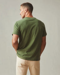 Men's Premium Slub Crew Tee - Rifle Green