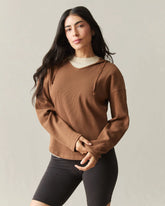 Women's Thermal Hoodie - Toffee