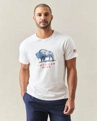 Unisex Bison Tee - White
