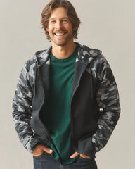 Men's Raglan Classic Full Zip - Black Camo