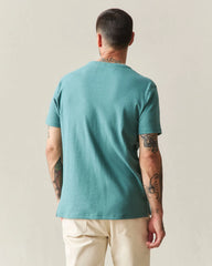 Men's Brushed Crew Tee - Hydro Heather