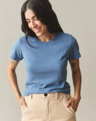 Women's Premium Slub Crew Tee - Quiet Harbor