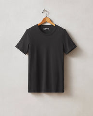 Women's Classic Cotton Crew Tee - Black