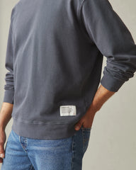 Men's Vintage Washed Relaxed French Terry Crew - Metropolitan Grey