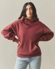 Unisex American Vintage Pullover - Mineral Wash Pomegranate