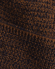 Cuffed Marled Merino Wool Beanie - Marled Copper Navy