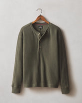 Men's French Rib Henley - Loden