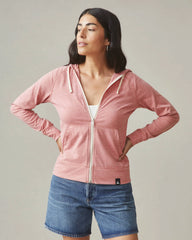 Women's Lightweight Full Zip - Red Terra