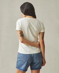 Women's Classic Cotton V-Neck Tee - Turtledove