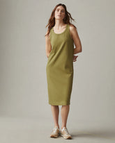 Women's Racer Tank Dress - Peat Moss
