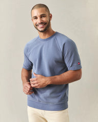 Men's French Terry Tee - Vintage Crown Blue