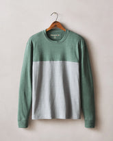 Men's Hemp Colorblock Long Sleeve Tee - Dark Forest Monument