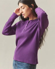 Women's Thermal Henley - Imperial Purple