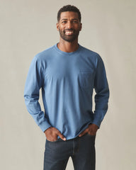 Men's Long Sleeve Pocket Tee - Quiet Harbor
