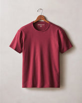 Men's Brushed Crew Tee - Syrah Heather