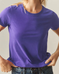 Women's Classic Cotton Crew Tee - Purple Opulence
